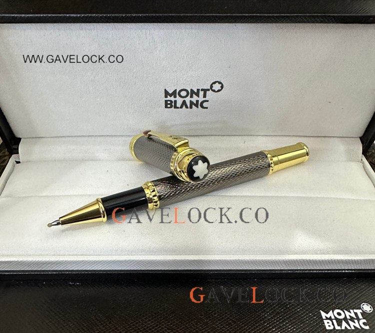 AAA Clone Mont blanc Scipione Borghese Rollerball w diamond Clip